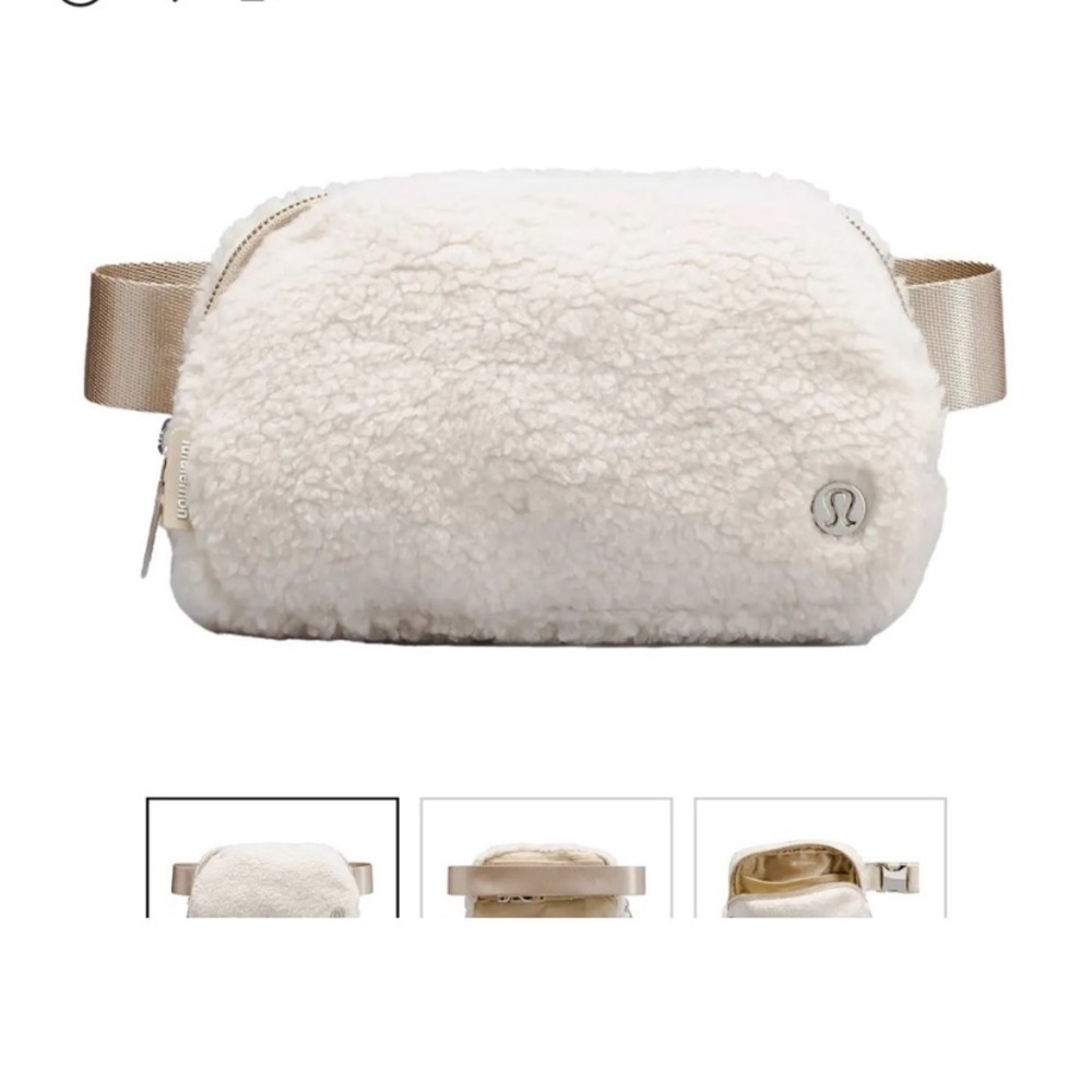 Lululemon Everywhere Fleece belt bag Natural Ivory/Trench color